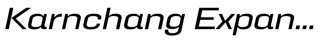 Karnchang Expanded Italic